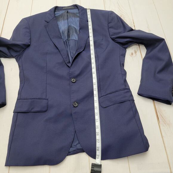 Hugo Boss Reda super 110 wool blazer jacket navy blue 38 regular - Picture 5 of 12